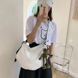 Canvas Large Capacity Shoulder Crossbody Female Bags