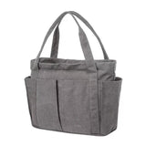 Casual Canvas Shoulder Bag Solid Large Capacity Shopping Handbag