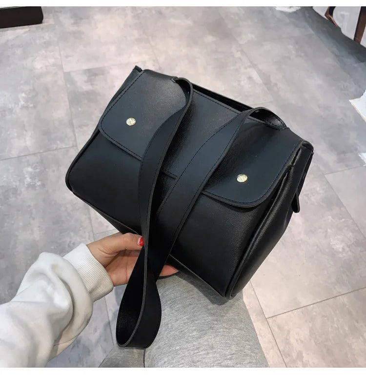 Soft Crossbody Single Strap Shoulder Bag Women Zipper Messenger Bag