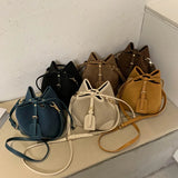 Women's Patchwork Leather Shoulder Bag Crossbody Handbag