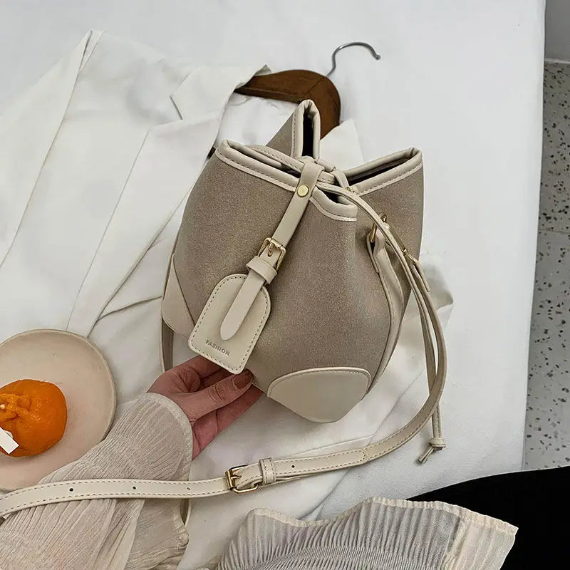 Women's Patchwork Leather Shoulder Bag Crossbody Handbag