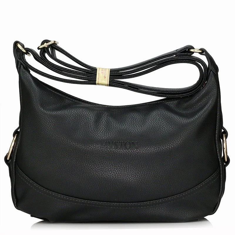 Women's Leather Shoulder Bag Crossbody Satchel Top-Handle Messenger Bag