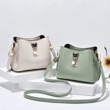 Casual Mini Shoulder Bag Bucket Handbag Women's Messenger Bag Wallet Purse