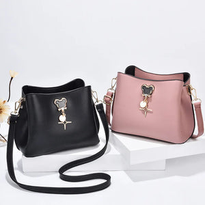 Casual Mini Shoulder Bag Bucket Handbag Women's Messenger Bag Wallet Purse