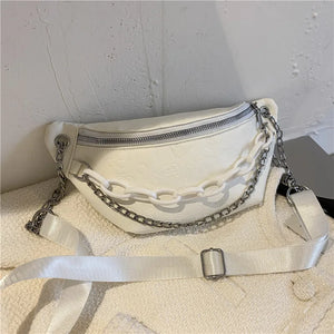 Women's Leather Shoulder Bag Crossbody Chain Purse