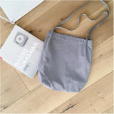 Casual Women Solid Canvas Shopping Tote Shoulder Bag