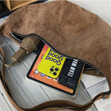 Casual Canvas Shoulder Bag Large Capacity Dumpling Bag