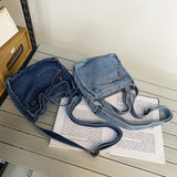 Girls Denim Messenger Bag