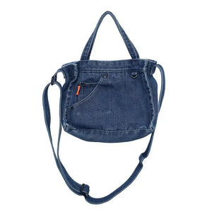 Denim Shoulder Messenger Bag for Women Large Tote Handbag