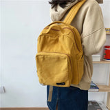 Casual Canvas Women Backpack Teenger Girl School Bags Female Mochila Bagpack