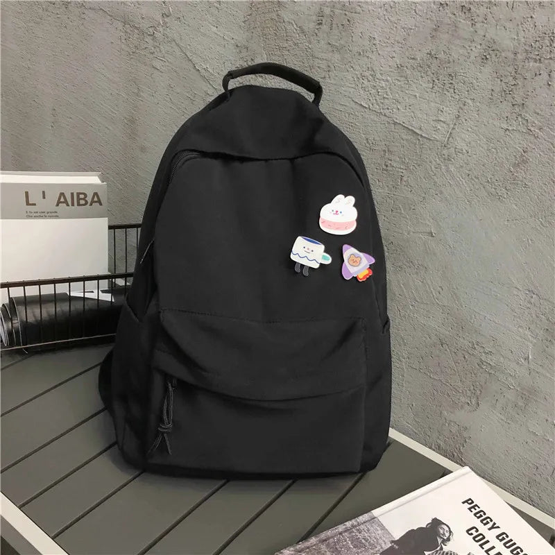 Nylon Women Backpack School Bags For Teenagers Girls Book bag Daypack