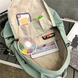 Nylon Women Backpack School Bags For Teenagers Girls Book bag Daypack