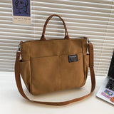 Retro Canvas Shoulder Bag Japanese Messenger Large Capacity Multi-Pocket Handbag