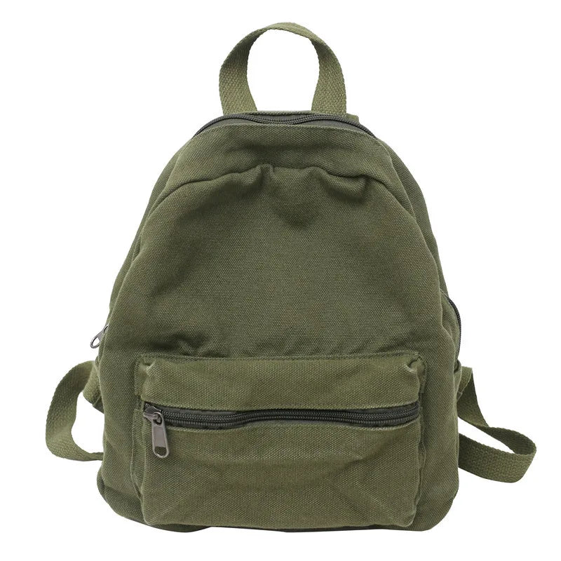 Vintage Canvas Forest Backpack for College Students
