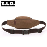 Canvas Men's Waist Bag Outdoor Sports Running Cycling Diagonal Bag