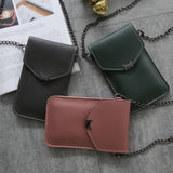 Cat Ear Touch Screen Retro Phone Bag Women Chain Messenger Mini Shoulder Bag