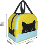 Cat Insulated Lunch Bag Reusable Cooler Thermal Tote Bag for Travel Work