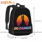 Big Chungus Backpack Large Capacity Bookbag School Sport Bag