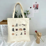 Cat Shopping Bags Shopper Cotton Handbag Boodschappen