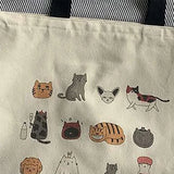 Cat Shopping Bags Shopper Cotton Handbag Boodschappen