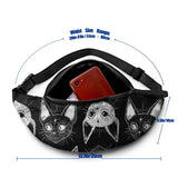 Cat Waist Bag Running Woman Waist Pack Polyester Fanny Bag