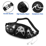 Cat Waist Bag Running Woman Waist Pack Polyester Fanny Bag