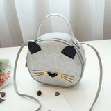 Cat Women Shoulder Bag Handbag Messenger Bags Sequin Mini Crossbody Pack