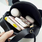 Cat Women Shoulder Bag Handbag Messenger Bags Sequin Mini Crossbody Pack