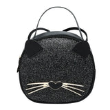 Cat Women Shoulder Bag Handbag Messenger Bags Sequin Mini Crossbody Pack