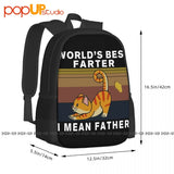 Cat World'S Farter I Mean Father Funny Backpack