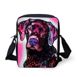 Cat & Dog Watercolor Cross-body Bag for Kids Girls
