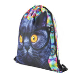 Cat Escape 3D Printing Drawstring Bag