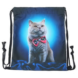 Cat Escape 3D Printing Drawstring Bag