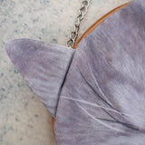 Cat Prints Messenger Bag Chain Bag Soft Material Zipper Close Phone Bag