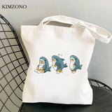 Jute Shopping Bag with Cat Design