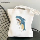 Jute Shopping Bag with Cat Design