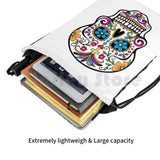 Catrina Sugar Skull Backpack Drawstring Bag