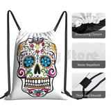 Catrina Sugar Skull Backpack Drawstring Bag