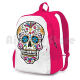 Catrina Sugar Skull Outdoor Hiking Backpack Riding Climbing Sports Bag