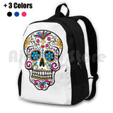 Catrina Sugar Skull Outdoor Hiking Backpack Riding Climbing Sports Bag