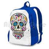 Catrina Sugar Skull Outdoor Hiking Backpack Riding Climbing Sports Bag