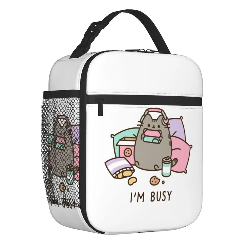Pusheens Tabby Cat Lunch Box Thermal Insulated Bag