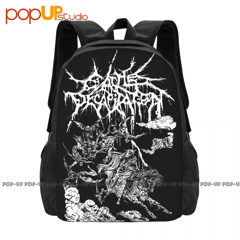 Cattle Decapitation Backpack Large Capacity Bookbag Foldable 3D Printing Bags