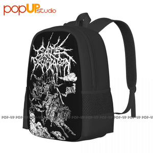 Cattle Decapitation Backpack Large Capacity Bookbag Foldable 3D Printing Bags