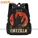 Catzilla Kitten And Cat Sunset Kitten Japanese Backpack