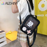 Causal Girl Backpack Transparent Hit Knapsacks Travel Student School Bags