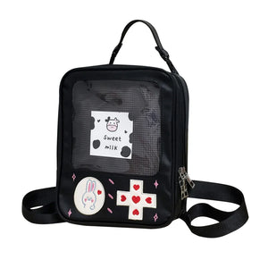 Causal Girl Backpack Transparent Hit Knapsacks Travel Student School Bags
