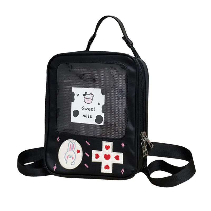 Causal Girl Backpack Transparent Hit Knapsacks Travel Student School Bags