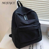 Solid Canvas Backpack for Daily Use