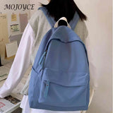 Solid Canvas Backpack for Daily Use